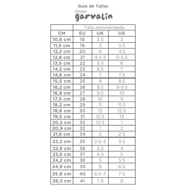 Garvalin-Size-Guide
